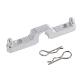 Aluminum Alloy Rear Body Pillar Rear Dust Cover Bracket for 14302 1:14 14301 Silver