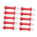 Maxbell 10Pcs Electric Fence Spring Gate Handle Insulators for Farmer Farm Husbandry