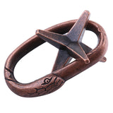 Maxbell 5pcs Chinese Lock Puzzle Metal Brain Teaser IQ Test Toys for Adults Children