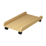 Maxbell Desktop CPU Wooden Rolling Stand Mobile CPU Stand for Under Desk Gaming Room