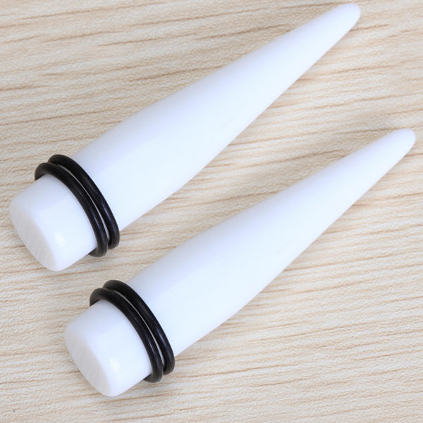 Maxbell 2 Pcs Acrylic Ear Plug Taper Gauges Expander Stretcher Stretching Piercing