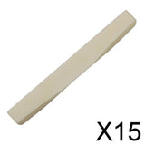 Maxbell 15xCattle Bone Bridge Saddle for Acoustic Guitar 75mm