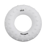 Maxbell Maxbell Finger Gripper Strengthener Hand Grip Exerciser Ring 60LB White