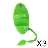 Maxbell 3xParrot Food Feeder No-Mess Plastic Hanging Bird Cage Feeder for Finch Canary