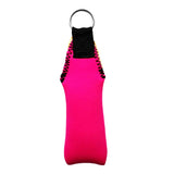 Maxbell 2pcs Rectangle Neoprene Floating Keyring for Boating Sailing Rose Red&Orange
