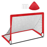 Maxbell Soccer Goal Net for Kids Compact Football Gate for Park Garden Outdoor Sport Red