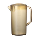Maxbell Pitcher with Scale Portable Pitcher Beverage Jar for Party Restaurant Fridge 3500ml Brown