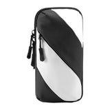 Maxbell Sports Armband Universal Wrist Pouch Phone Sleeve for Sport Jogging Home Gym black white
