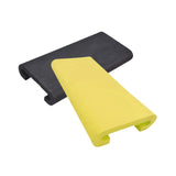 Maxbell 2Pcs Dragon Boat Seat Pad Paddling Cushion Paddle Protector for Boating Raft black yellow