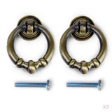 Maxbell 6pcs Vintage Cabinet Drawer Dresser Cupboard Pull Handle Knob