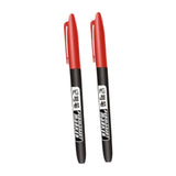 Maxbell 2Pcs Permanent Markers Drawing Card Writing Painting Oil based Paint Markers Red