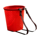 Maxbell Back Basket Lightweight Orchard Picking Basket for Gardening Shopping Hiking Red