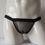 Maxbell Men's Sexy Sheer Mesh G-string Underwear Bikini T-back Thongs Briefs Black - Aladdin Shoppers