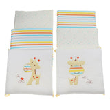 Maxbell 6PCs Baby Crib Bumper Cotton Infant Bed Cot Protector Giraffe