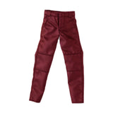 Maxbell 1:12 Male Action Figure Trousers Dress up Accessory , Stylish Collectable Pants Red