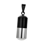 Maxbell Stainless Steel Tube Pendant Necklace Hollow Case Capsule, for Ashes