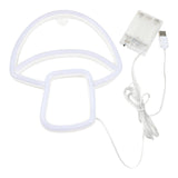 Maxbell Mushroom LED Neon Sign Decorative Neon Light for Party Photo Props Kids Room red yellow light