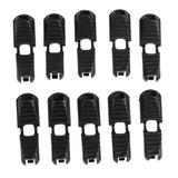 Maxbell 50x Zip Loop Cord Ends for Two Ends to Fit 3 - 4mm Elastic Shock Bungee Cord