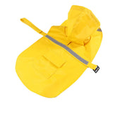 Maxbell Maxbell Reflective Dog Rain Coat Jacket Hooded Rainwear Poncho Slicker SM Yellow