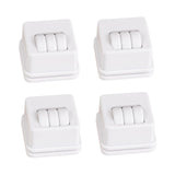 4Pcs Furniture Caster Wheels Flexible for Bench Workbench Kitchen Appliances White