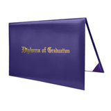 Maxbell Imprinted Diploma Cover Graduation Certificate Cover for Presentation Purple