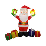 Lighted Santa Claus Christmas Inflatable Ornament for Malls Outdoor Backyard