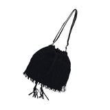Maxbell Womens Shoulder Bag Large Women Fringe Hobo Bag for Holiday Travel Commuting Black