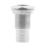 Maxbell 1" Hose Barb Boat Thru Hull Fitting - 316 Stainless Steel Hardware