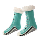 Maxbell Womens Fuzzy Socks Stocking Thermal Floor Socks for Bedroom Living Room Home Blue