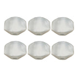 6 Pieces Plastic Guitar Tuning Pegs Keys Buttons Caps Knobs Acoustic Guitar Replacement Parts White