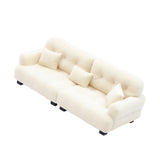 Maxbell Miniature Dollhouse Sofa Room Scene Decoration Realistic Miniature Toy Model 1 20 Beige