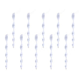 Maxbell 10Pcs Bird Repellent Wind Twisting Scare Rods Reflective Spiral Deterrent