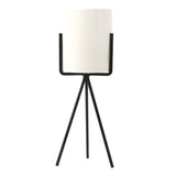 Nordic Style Ceramic Iron Art Vase Set for Home Office Decoration Black