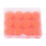 Maxbell 12Pcs Ear Plugs Soft Sound Blocking Ear Plugs for Traveling Concert Studying orange