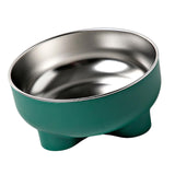 Maxbell Cat Dog Bowl Multiuse Easy to Clean Anti Slip Sturdy Stylish Water Food Bowl Green