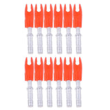 Maxbell 12 Pieces Plastic Archery Precision Nocks for ID 4.2mm Arrow Shaft Universal Orange - Aladdin Shoppers