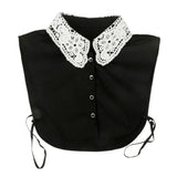 Maxbell Wholesale 6pcs White Women Lace Fake Half Shirt Blouse Collar Cotton Accessroy