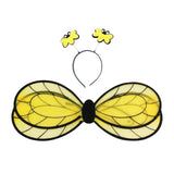 Bee Wing Dress up Creative Party Decor with Headband for Festive Party Dance Yellow Black