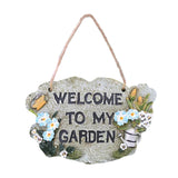 Maxbell 2pcs Door Welcome Sign Decorative Front Door Patio Garden Ornament
