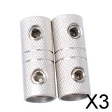 Maxbell 3x2 Pieces 4 AWG Speaker Wire Coupler Butt Connector Terminal Joiner Screw