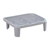 Maxbell Cat Litter Ramp Kitten Litter Box Footboard for Lavatory Indoor Cats Bedroom Gray