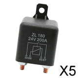 Maxbell 5xAutomotive 24V 200A 4 Pin Starter Relay Switch Circuit Control