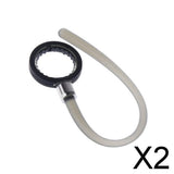 Maxbell 2xEar Hooks Loop Clip for iPhone Samsung Motorola Bluetooth Headset 11mm C Grey
