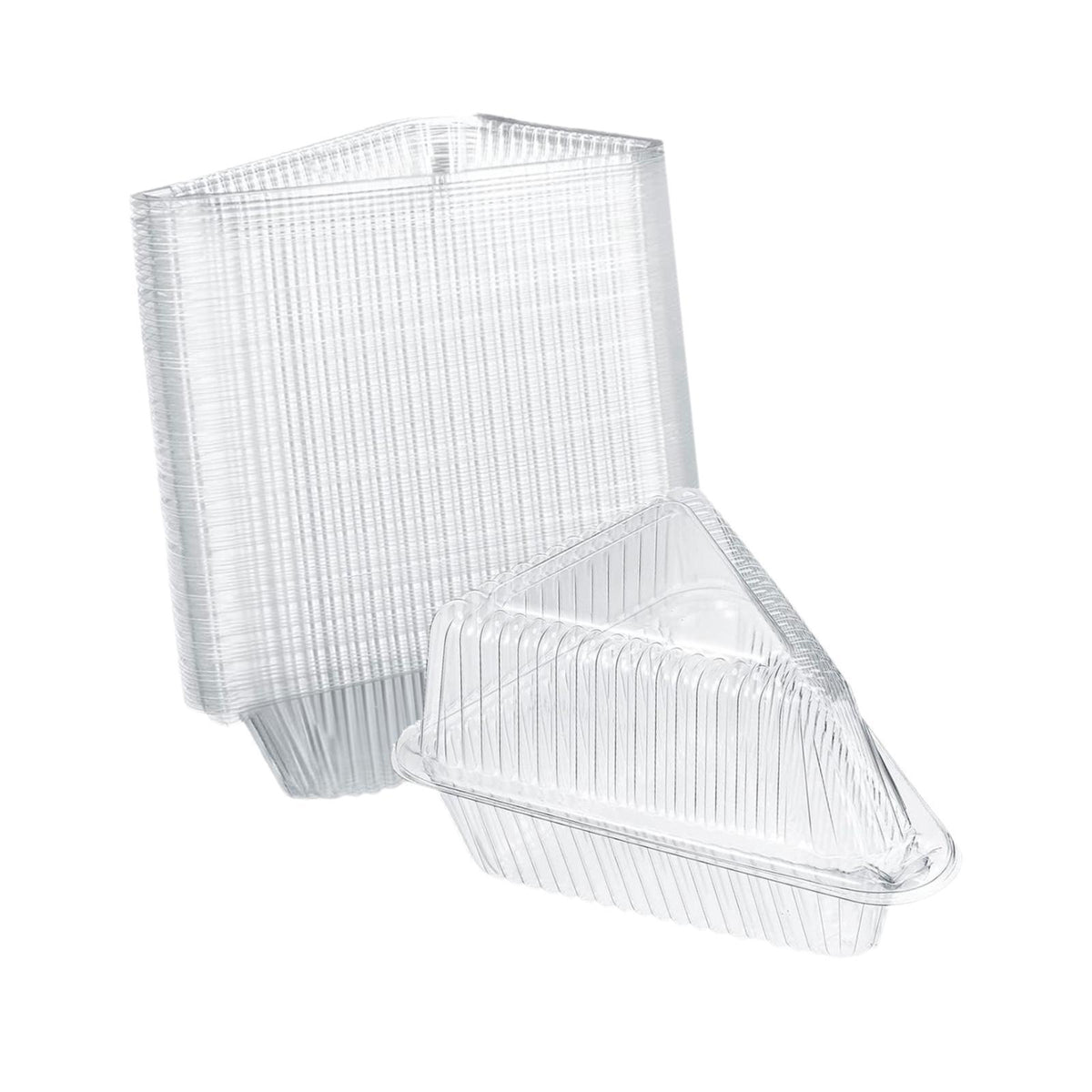Maxbell 50 Pieces Cake Slice Containers Mini Pie Container for Pastry Dessert Cakes