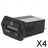 Maxbell 4xAC100-250V Electromechanical Hour Meter Counter