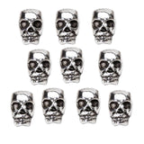 Maxbell 20x10pcs Tibet Silver Skull Spacer Beads DIY Accessories for Necklace Bracelets