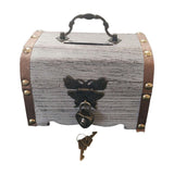Maxbell Maxbell Wooden Box Piggy Bank Treasure Chest for Housewarming Wedding Children Gifts