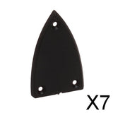 Maxbell 7xBlack Truss Rod Cover for Electric Guitar Bass