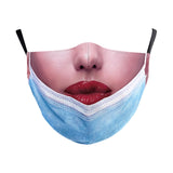 Maxbell Prank Face Mask Reusable Adjustable Prank Bandanas Fashion Scarf/ for Adult