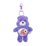 Maxbell Bear Plush Keychain Toy Women Girls Gifts Portable Cute Purse Backpack Charm Moon Violet